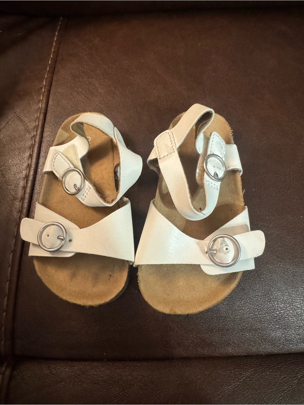 Kids White Buckle Strappy Sandals Old navy